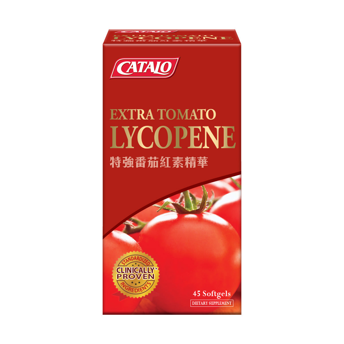 CATALO家得路特強番茄紅素精華 45粒,含Lyc-O-Mato®番茄紅素,強效抗氧化,促進男士機能,保護心血管,適合關注健康人士。